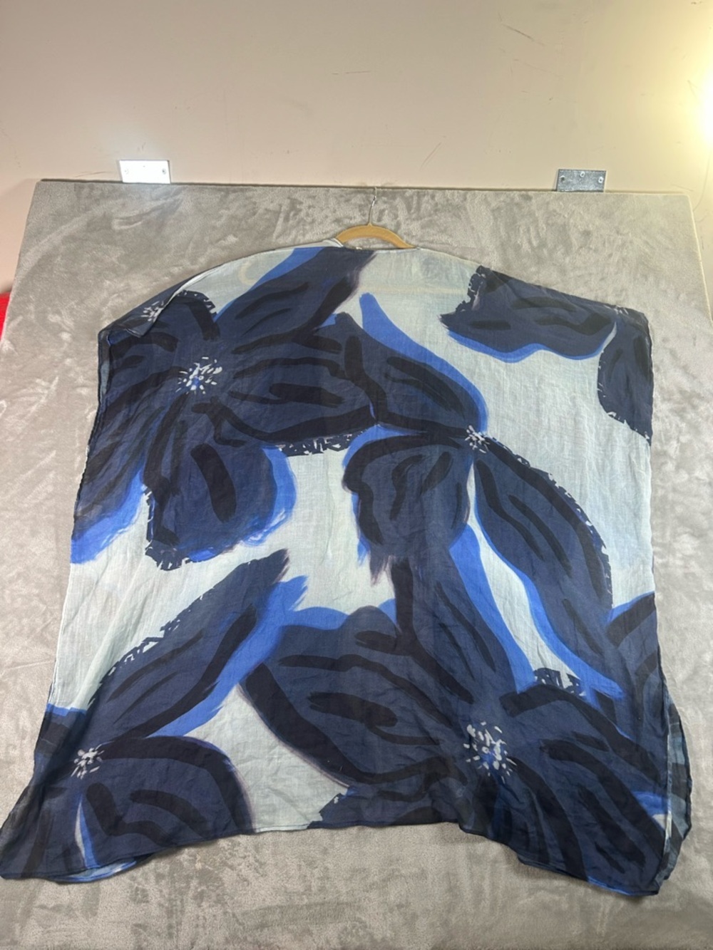 Soft Surroundings Blue and Gray Tie-Dye swim cover - Picture 4 of 8